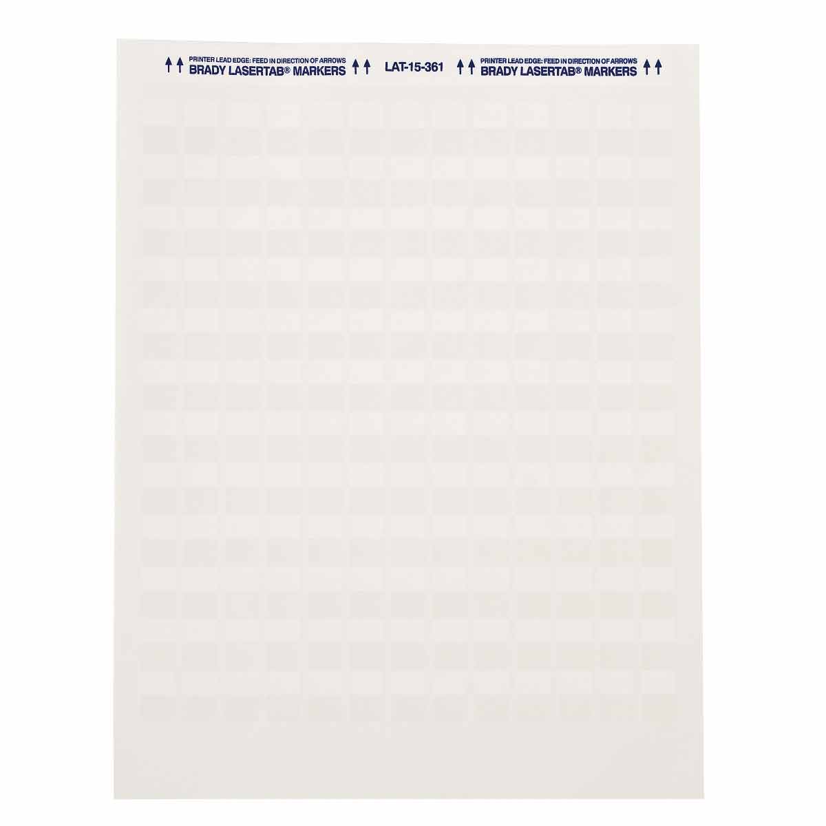LAT-17-361-2.5 Lbls 1 in H x 1 in W WT, CL 40/PK