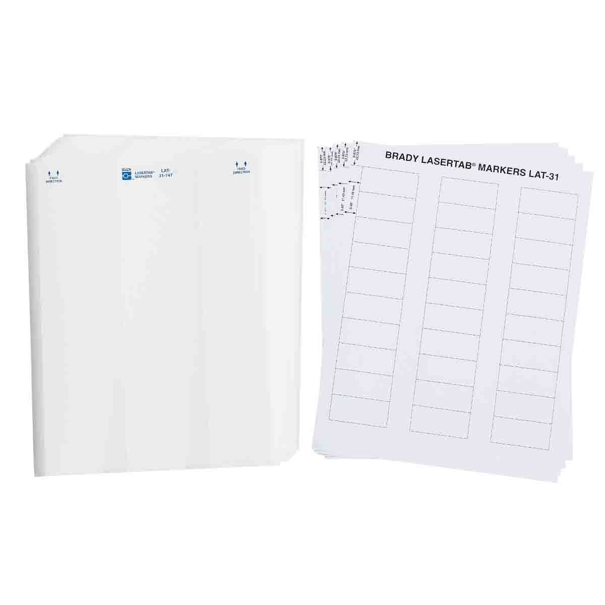 LAT-31-747-1 Lbls 0.9 in H x 2 in W WT 34/PK