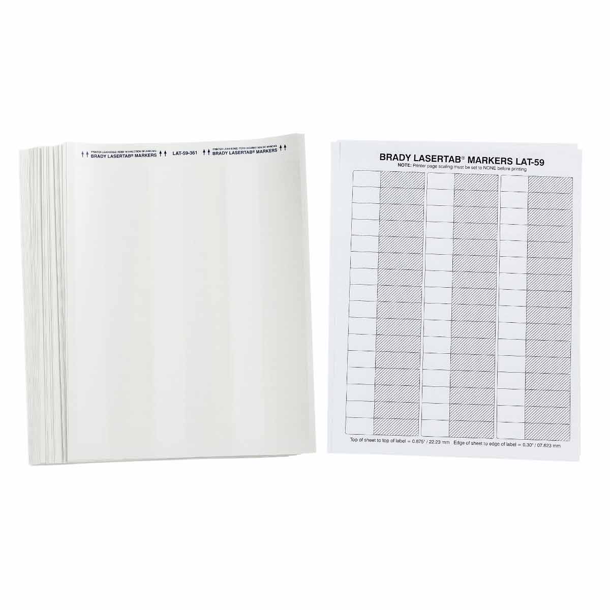 LAT-59-361-2.5 Lbls 2.625 in H x 0.6 in W WT, CL 56/PK