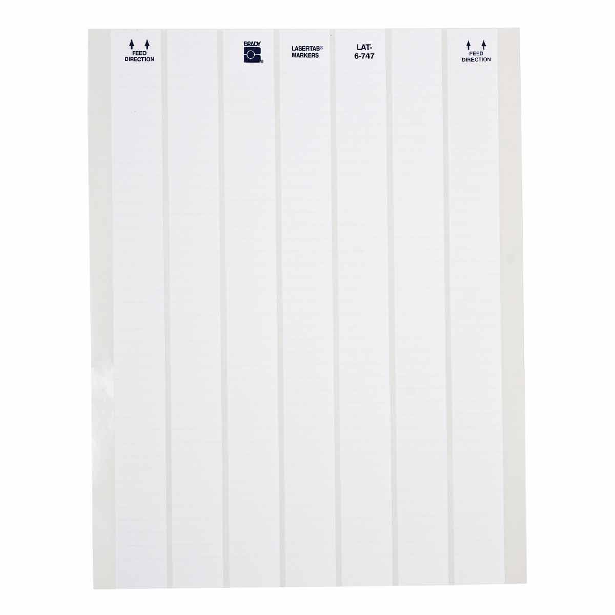 LAT-6-747-10 Lbls 0.25 in H x 1 in W WT 38/PK