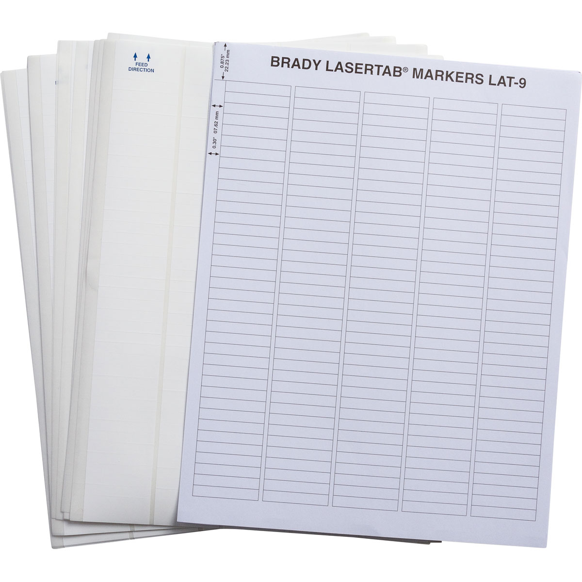 LaserTab Series Polyester Labels Brady Part LAT 9 747 10 Brady Lasertab series polyester labels brady part lat 9 747 10 brady
