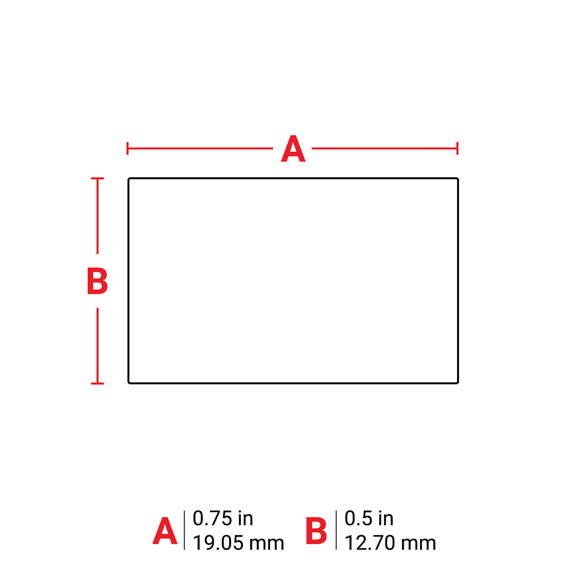 Aggressive Adhesive Multi-Purpose Nylon Labels, Bulk, for M6 M7 ...