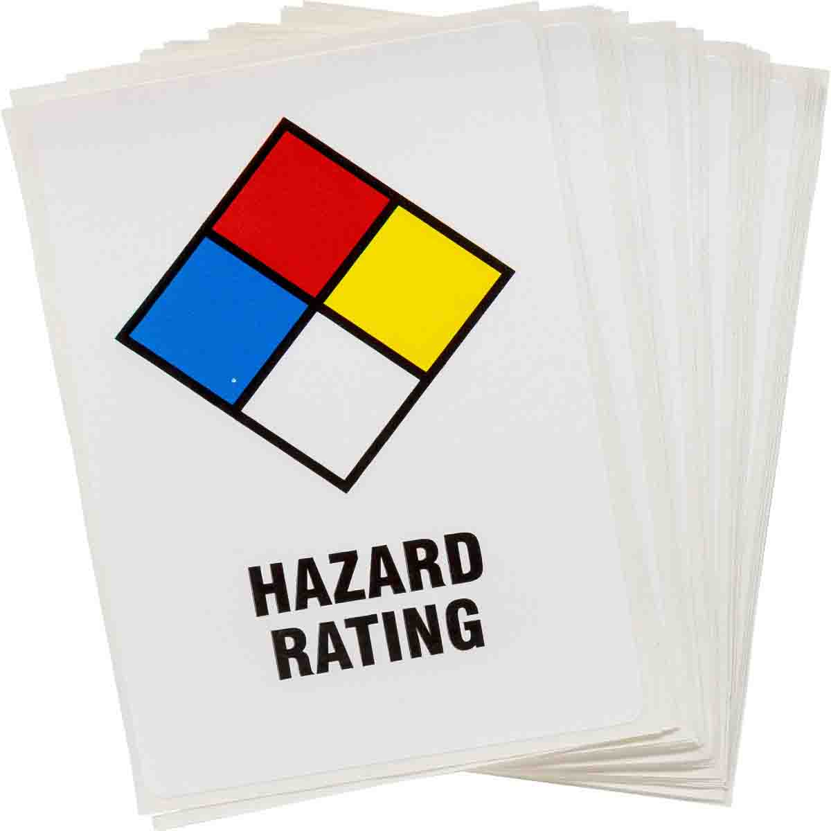 LH615E B946,4"H X 2.87"W, HAZARD ID,NFPA, 25/PK