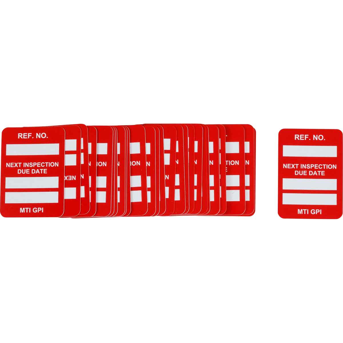 MIC-MTIGPI R MICROTAG,NEXT INSPECTION,1.75X1.25,RED