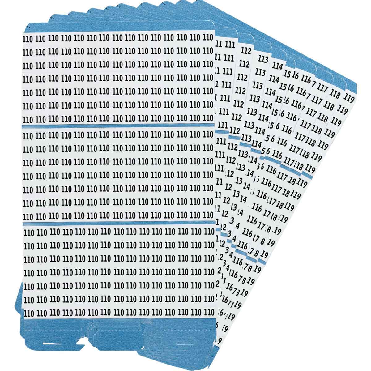 PWM-110-119 Porta PK WM Refill Legend 110 to 119