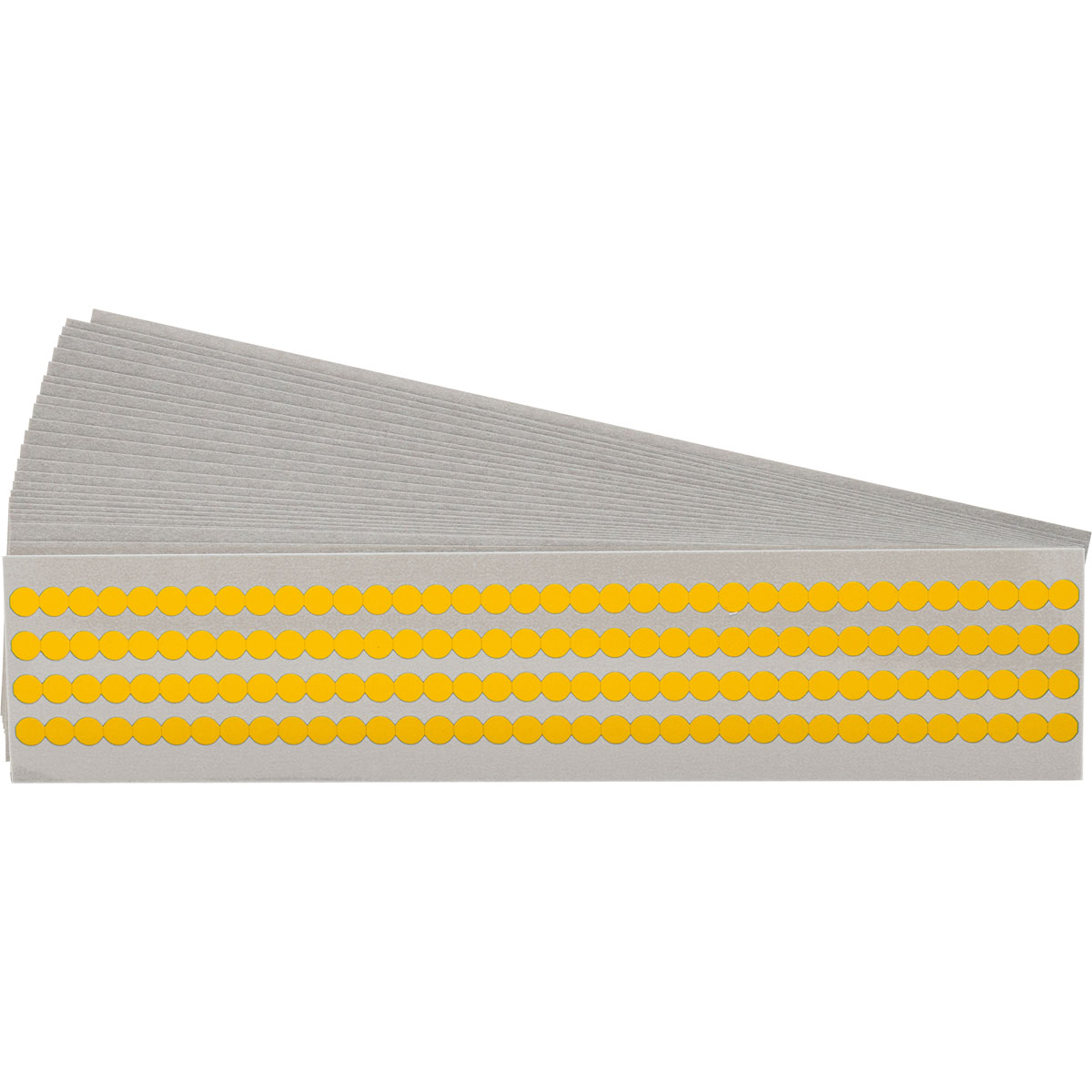 QD-25-YL-PK Circle Label, Vinyl Yellow .25 in 25Pk