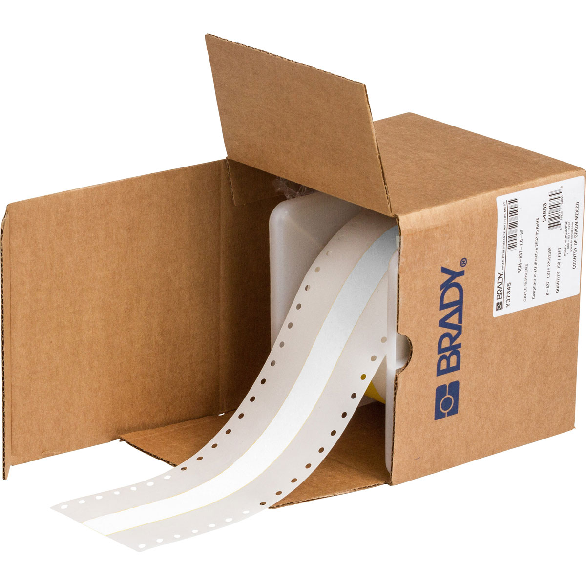RCM-637-1.5-WT Label Polyvinylfluoride 1.5in x 100ft WT