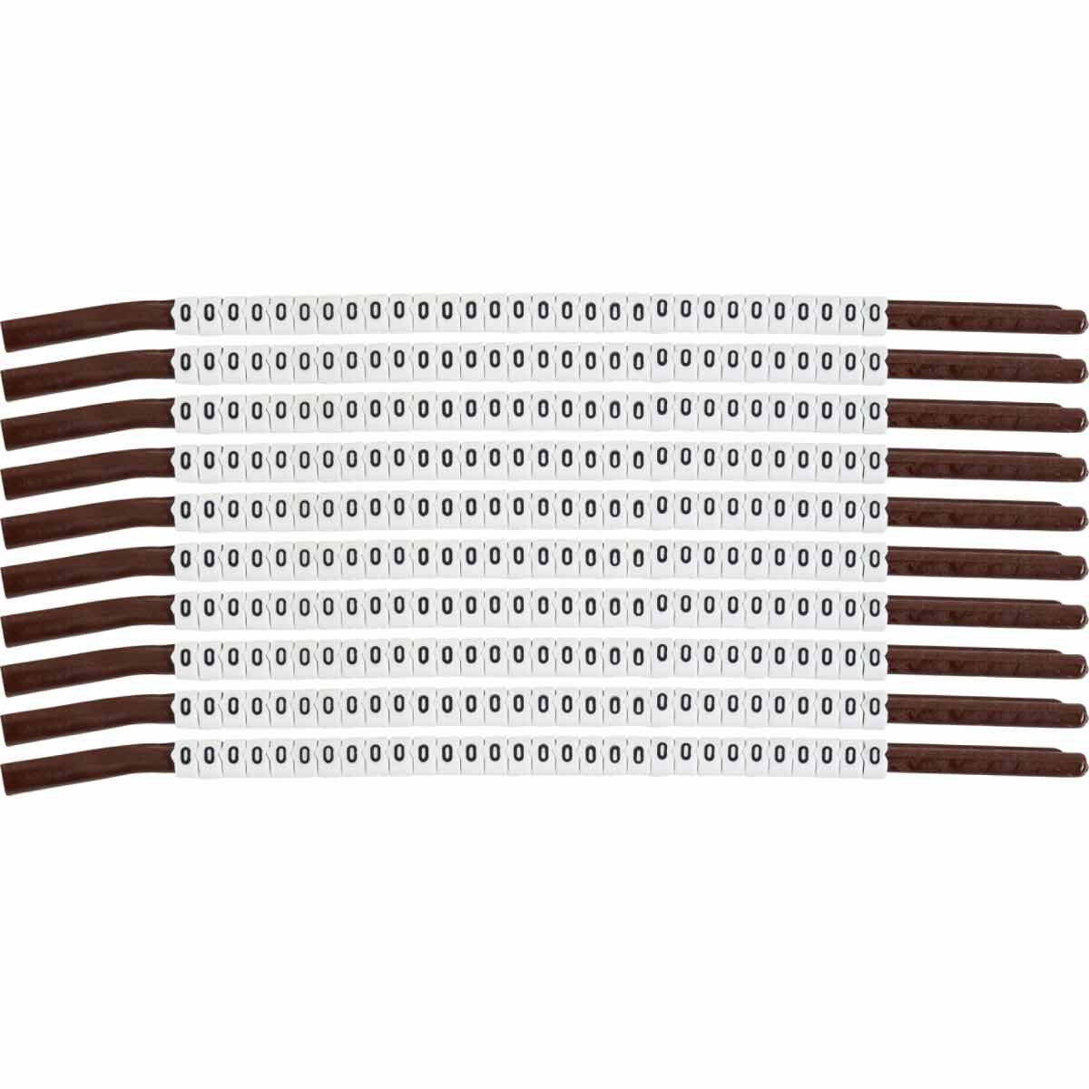 SCN15-0 ClipSleeve Wire Marker Size 15 Legend 0