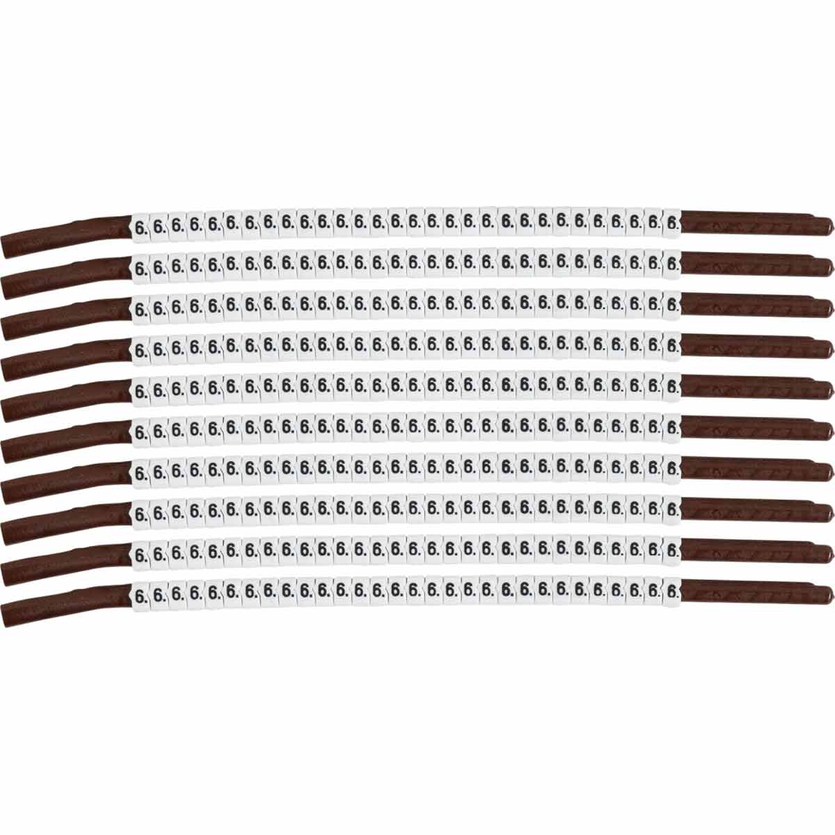 SCN15-6 ClipSleeve Wire Marker Size 15 Legend 6