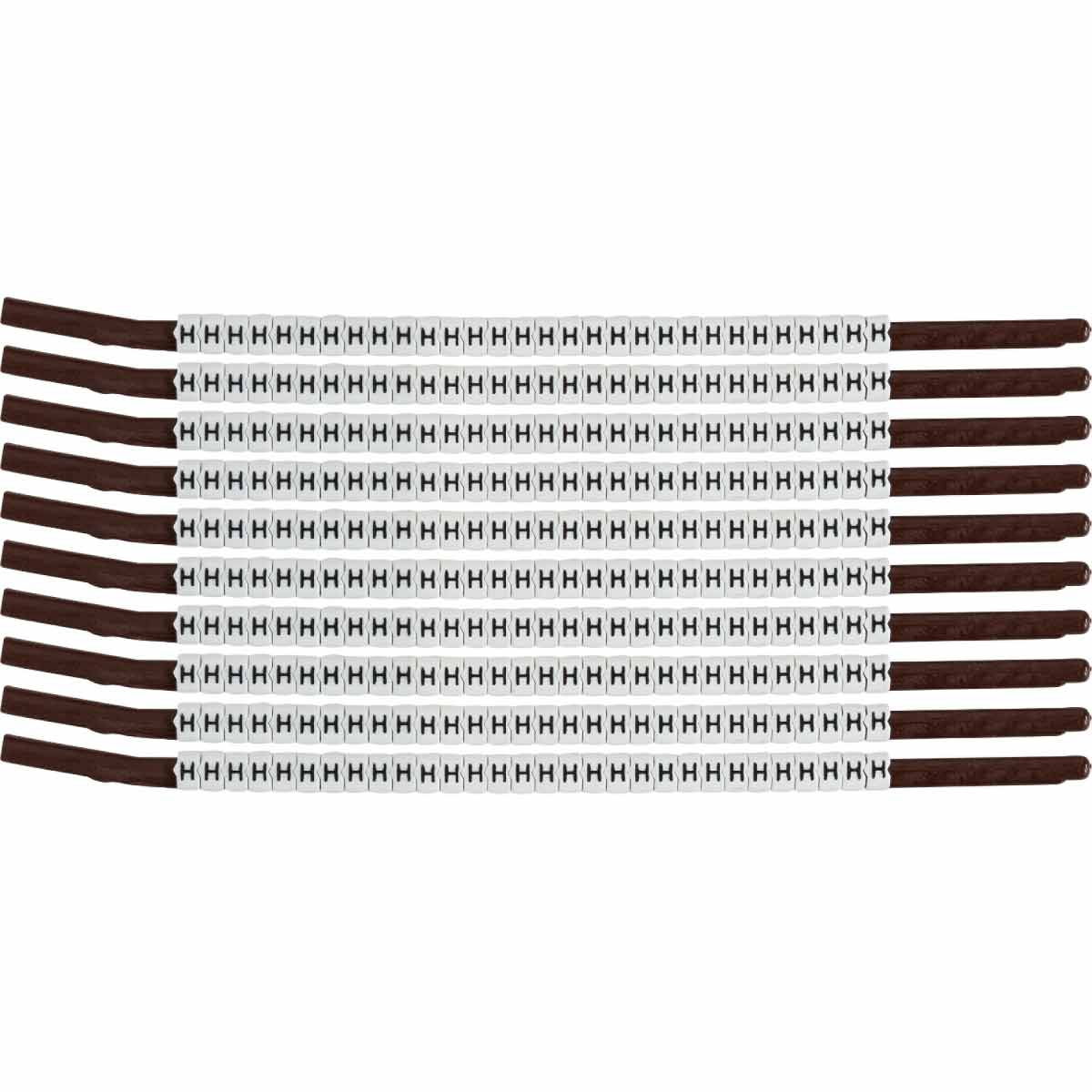 SCN15-H ClipSleeve Wire Marker Size 15 Legend H