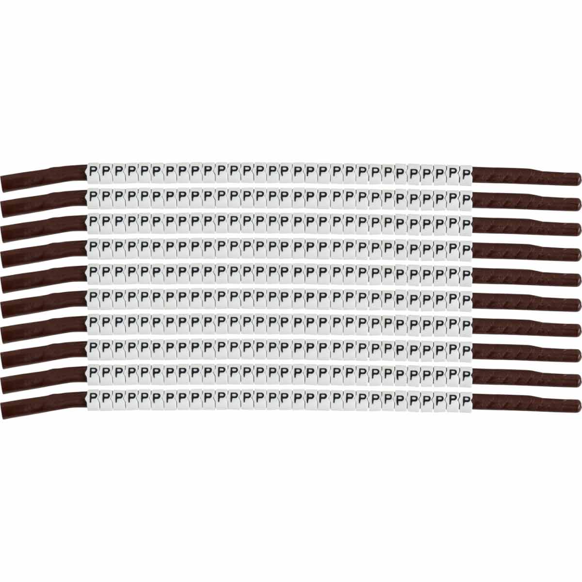 SCN15-P ClipSleeve Wire Marker Size 15 Legend P