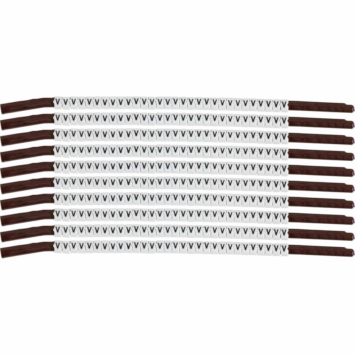 SCN15-V ClipSleeve Wire Marker Size 15 Legend V