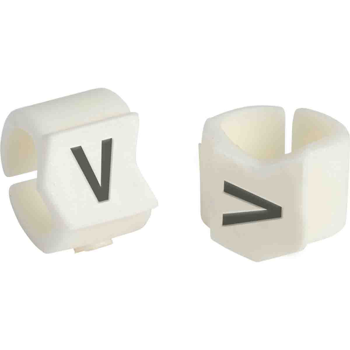 SCN23-V ClipSleeve Wire Marker Size 23 Legend V