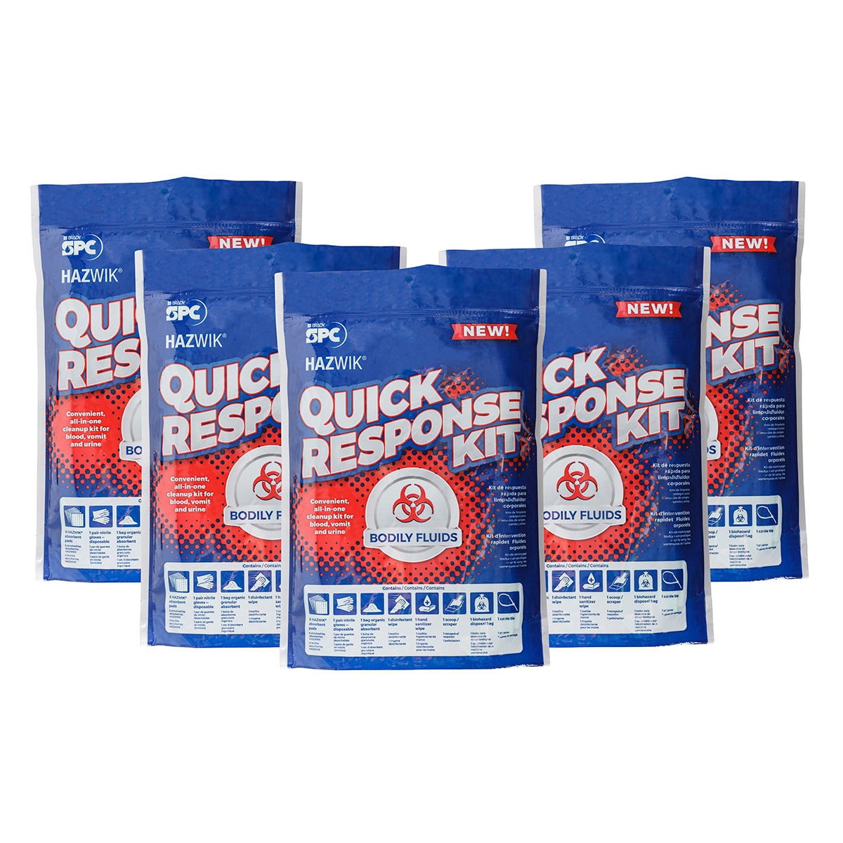 SKHAZ-QRK-BF5 HAZWIK® Quick Response Bodily Fluid 5/CS