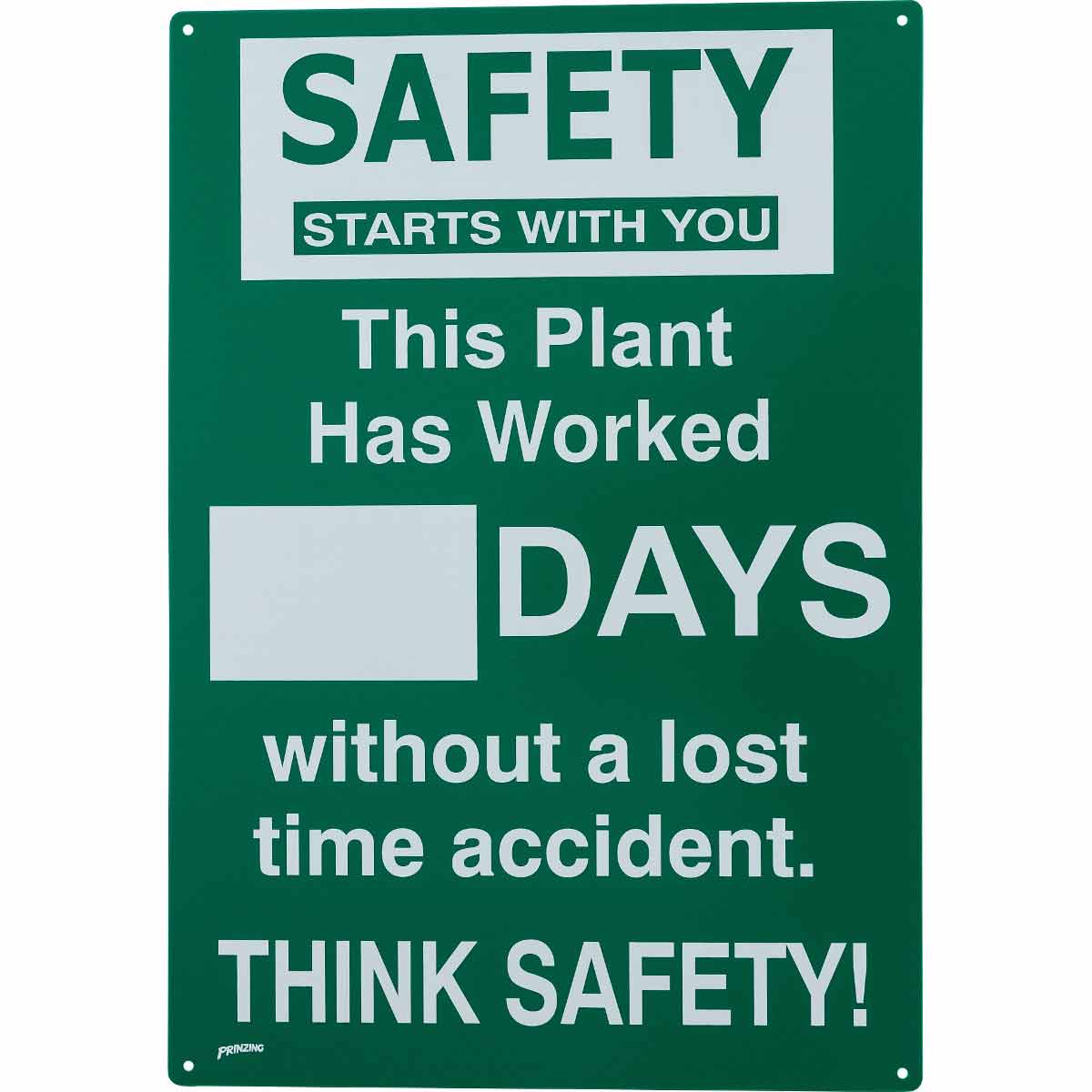 SM794E PRINZING SAFETY RECORD SIGN PLANT