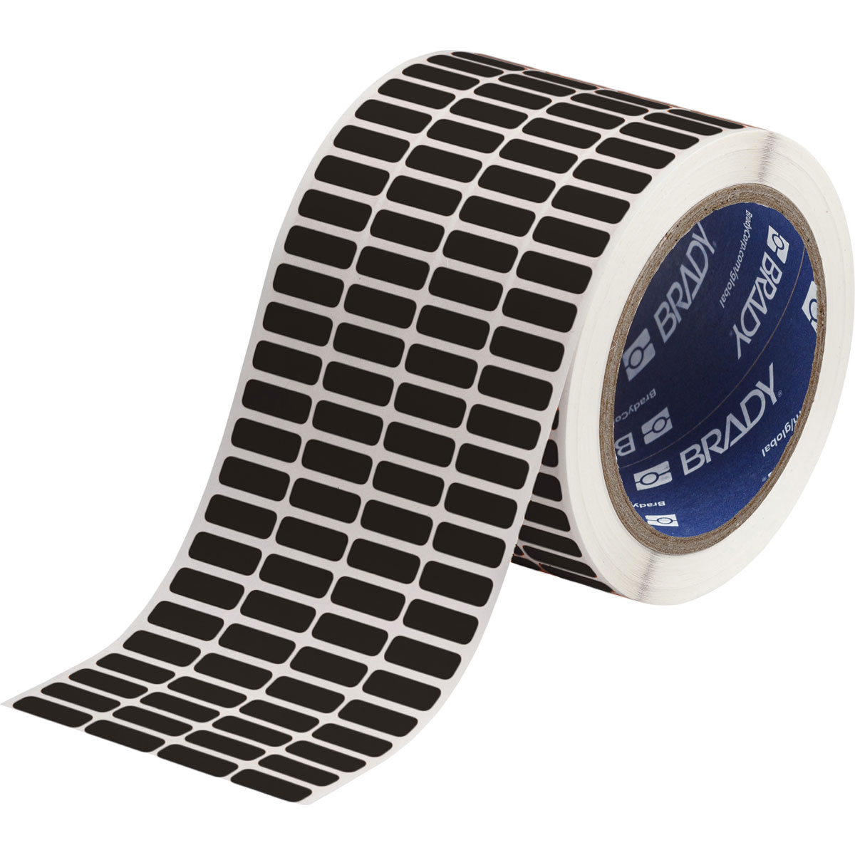 THT-1-8117-10 Lbl Polyester 0.25inx0.75in BK 10000/RL