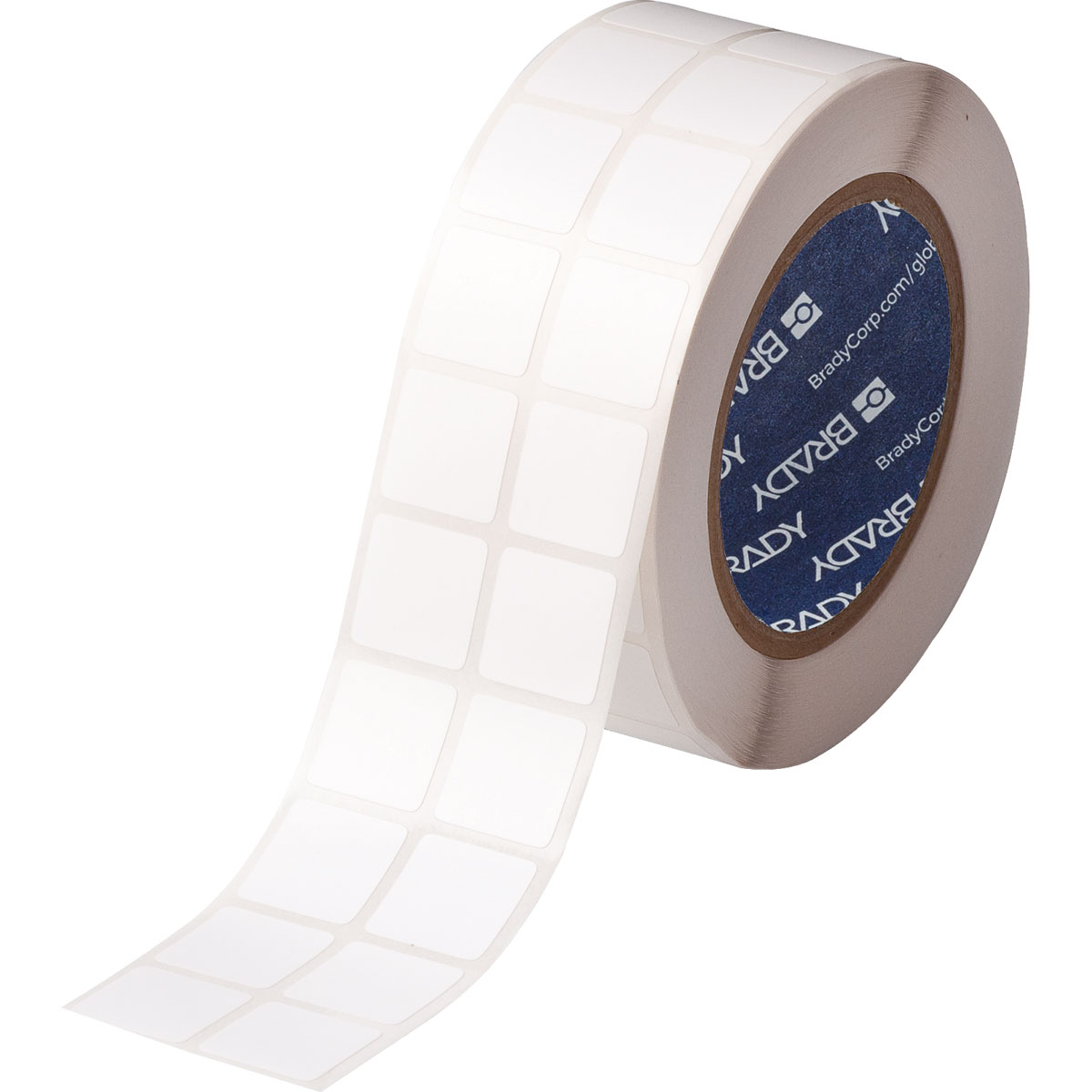 B-481 Super Chemical Resistant Polyester 3000 per Roll Brady THT-194-481-3 0.9 Width x 0.75 Height Matte Finish White StainerBondz Slide Label 