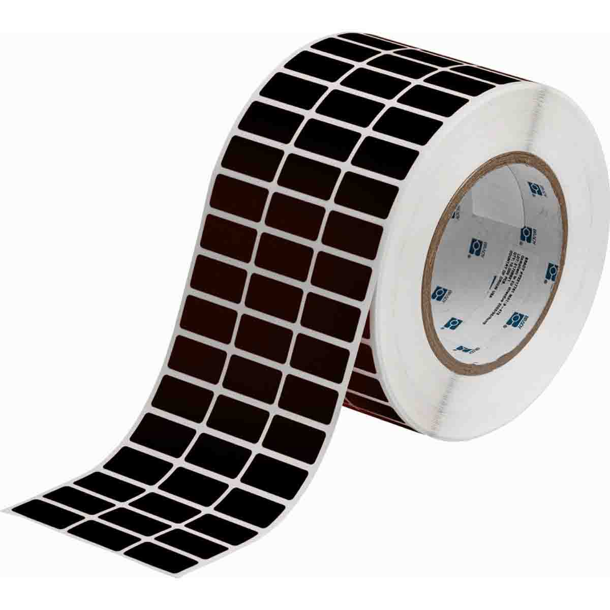 THT-5-8117-10 Label Polyester 0.5in x 1in BK 10000/RL