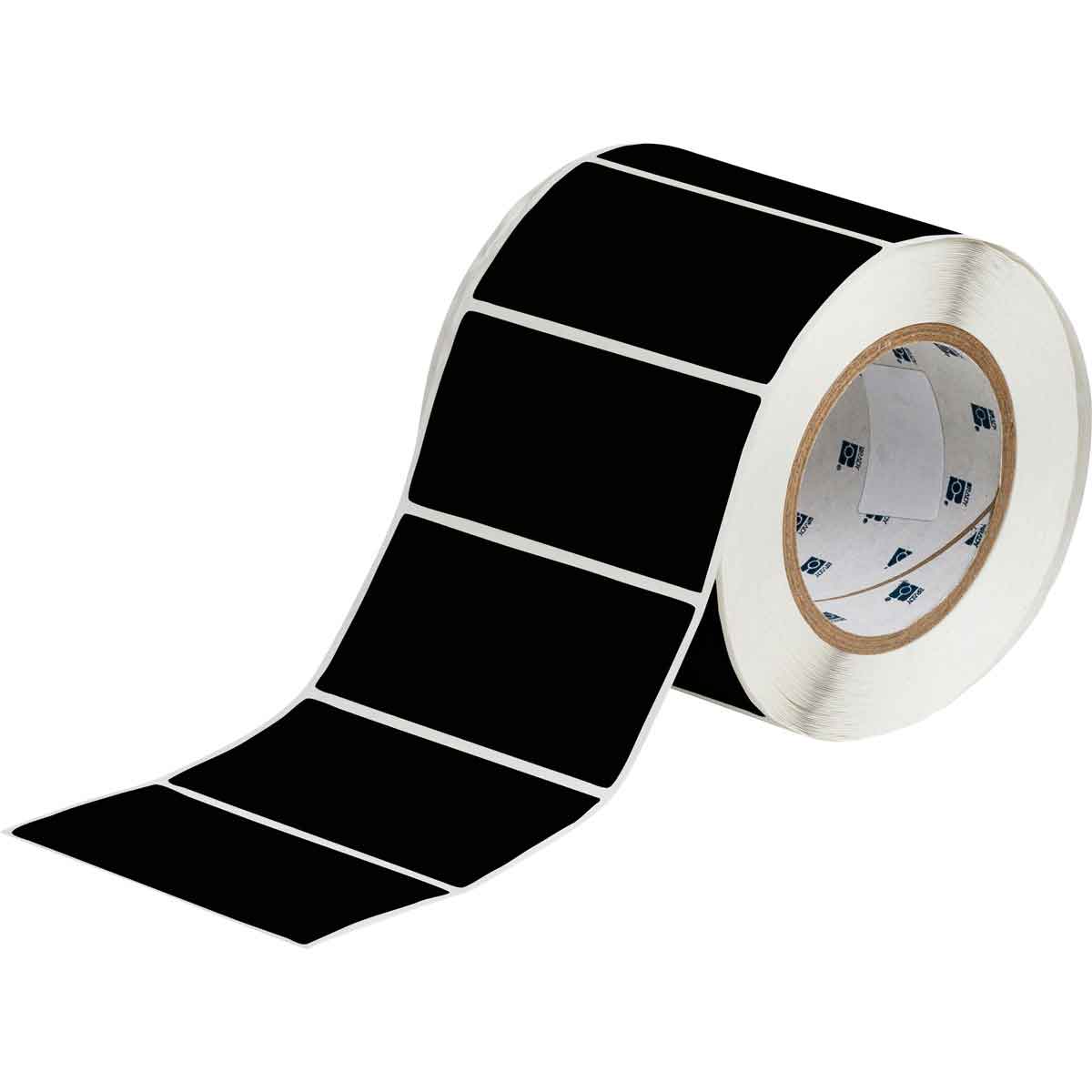 THT-55-8591-1-BK Label Polyester 2in x 4in BK 1000/RL