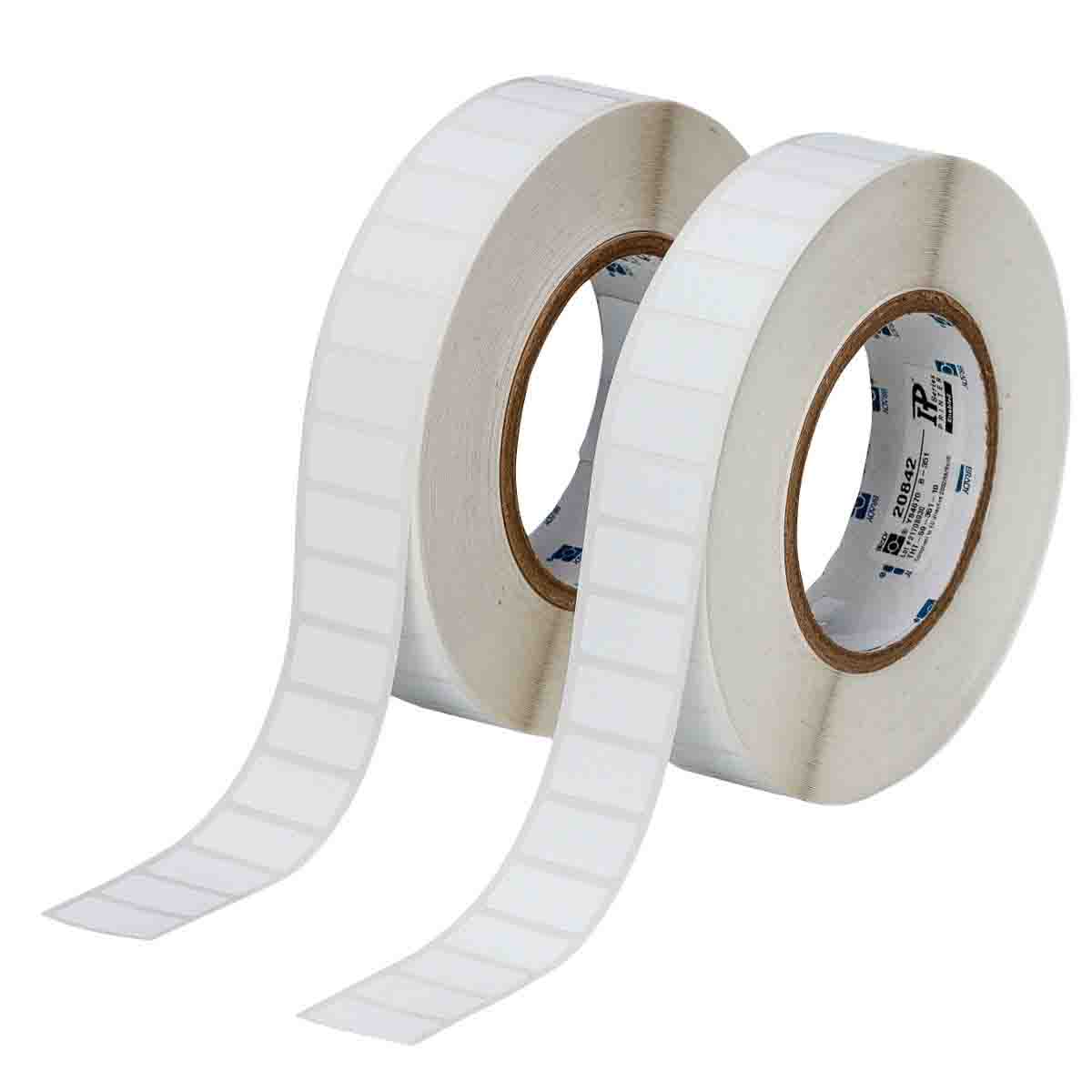 THT-59-351-10 Label Vinyl 0.5 in x 1in WT PK 2RL