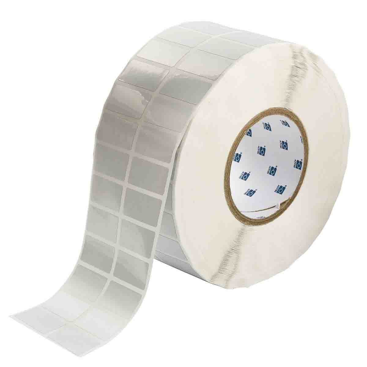 1,000 Labels per Roll, 1 Roll per Package Silver Brady THT-19-7576-1 Tamper-Evident Metallized Polyester Thermal Transfer Printable Labels