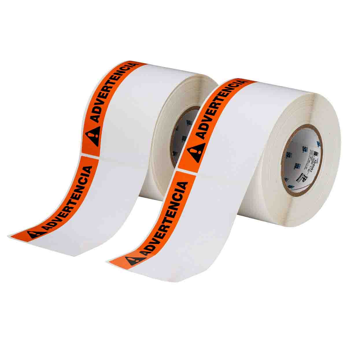 THTEL-25-483-1-AV Lbl ADVERTENCIA Polyester 4in x 6in 2/PK