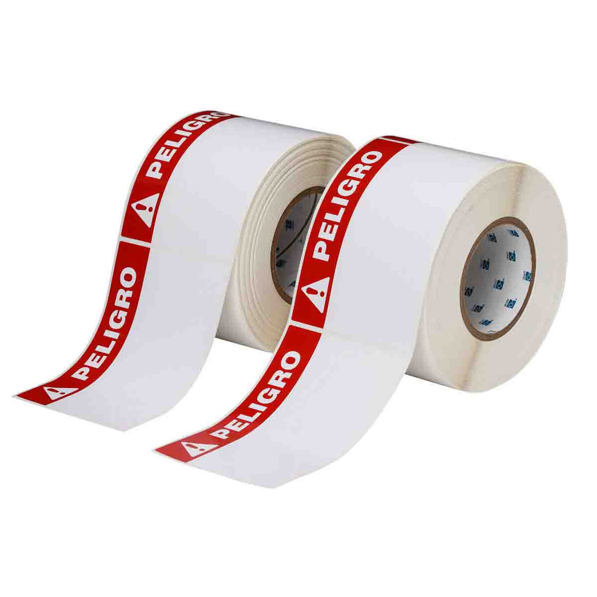 THTEL-25-483-1-PE Label PELIGRO Polyester 4 in x 6in 2/PK