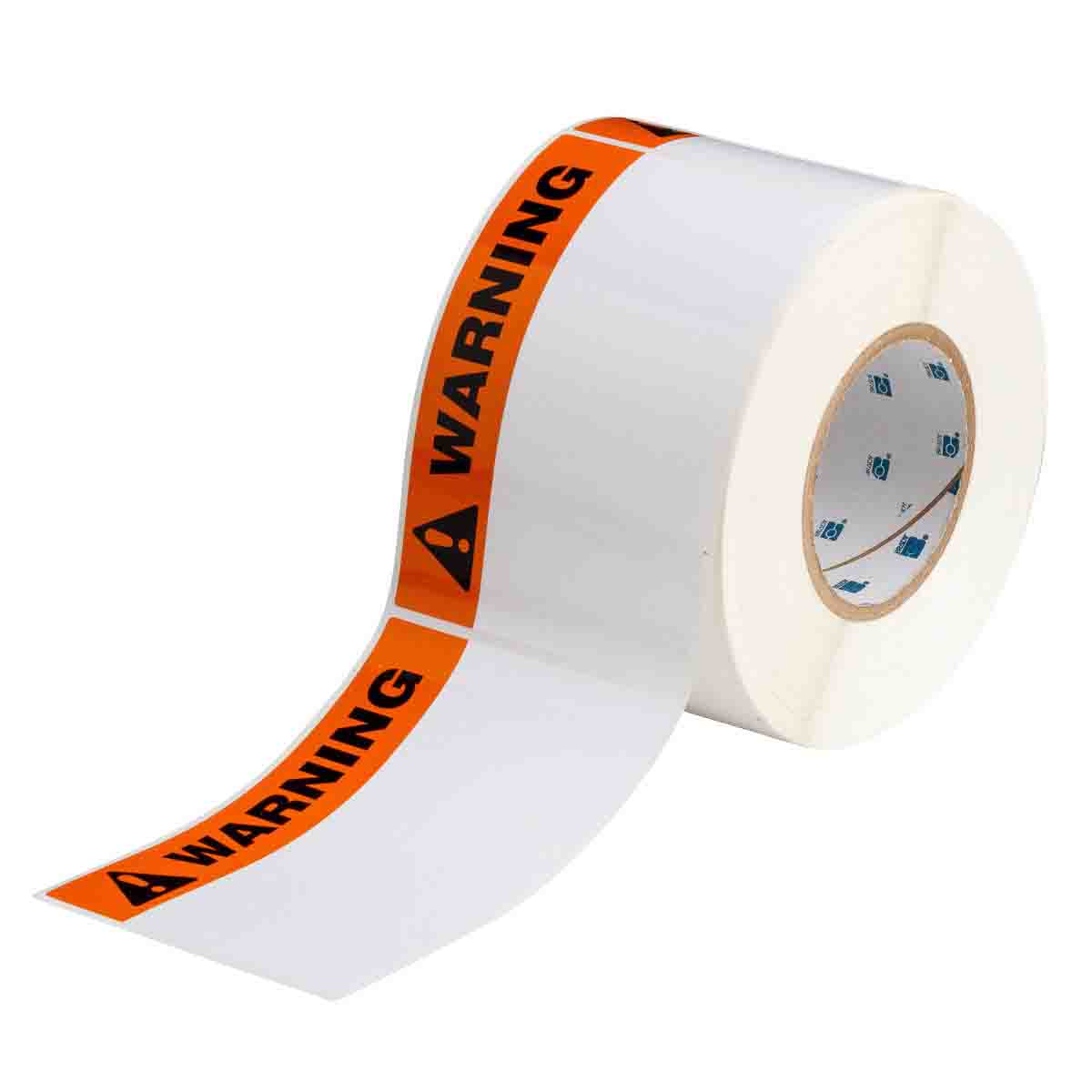 THTEL-25-483-.5-WA Label WARNING Polyester 4in x 6in 500/RL