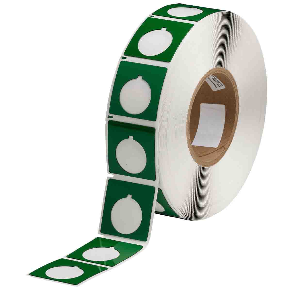 THTEP-169-593-.5GN Label Polyester 1.8in x 1.8in GN 500/RL