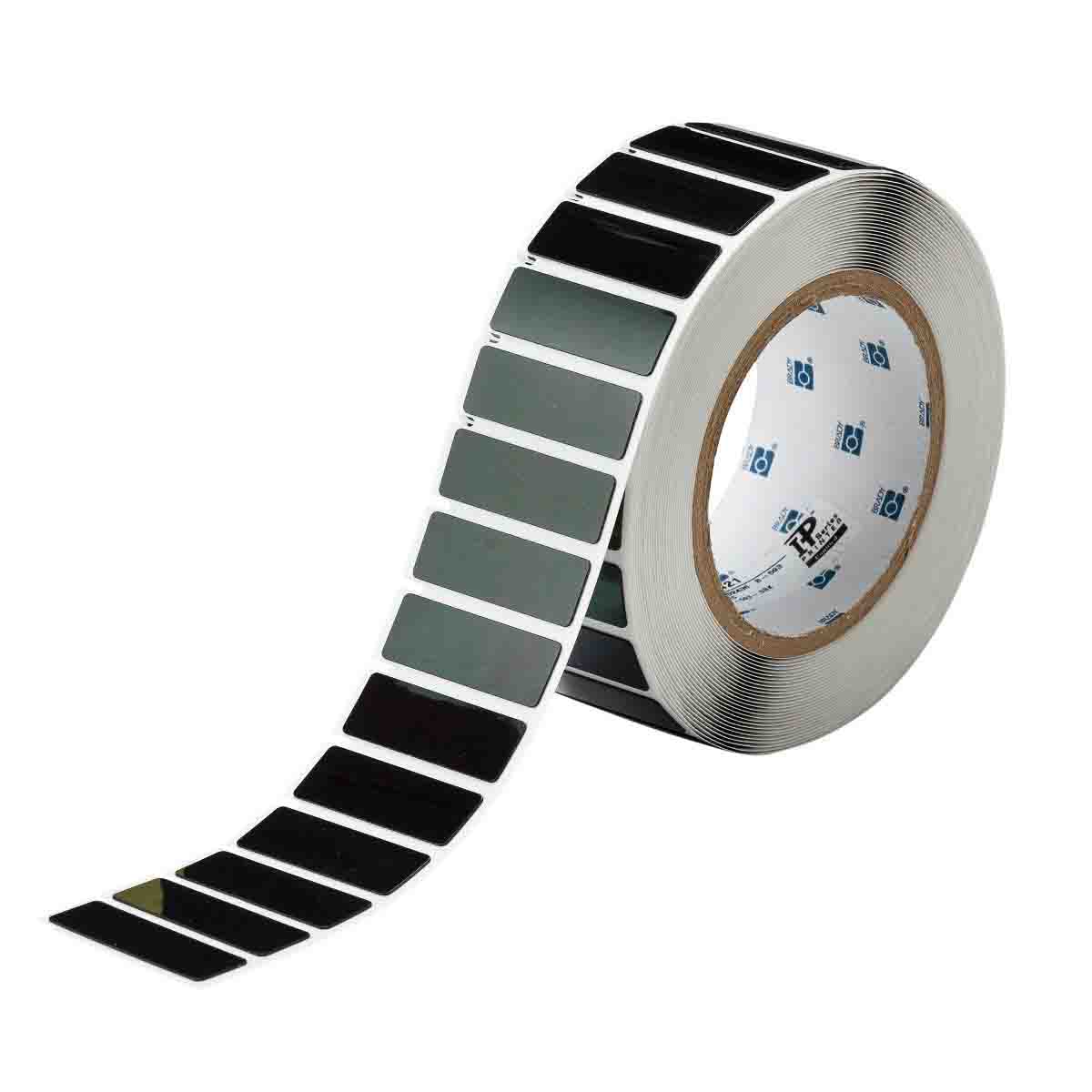 THTEP-172-593-.5BK Lbl Polyester 0.59in x 1.77in BK 500/RL