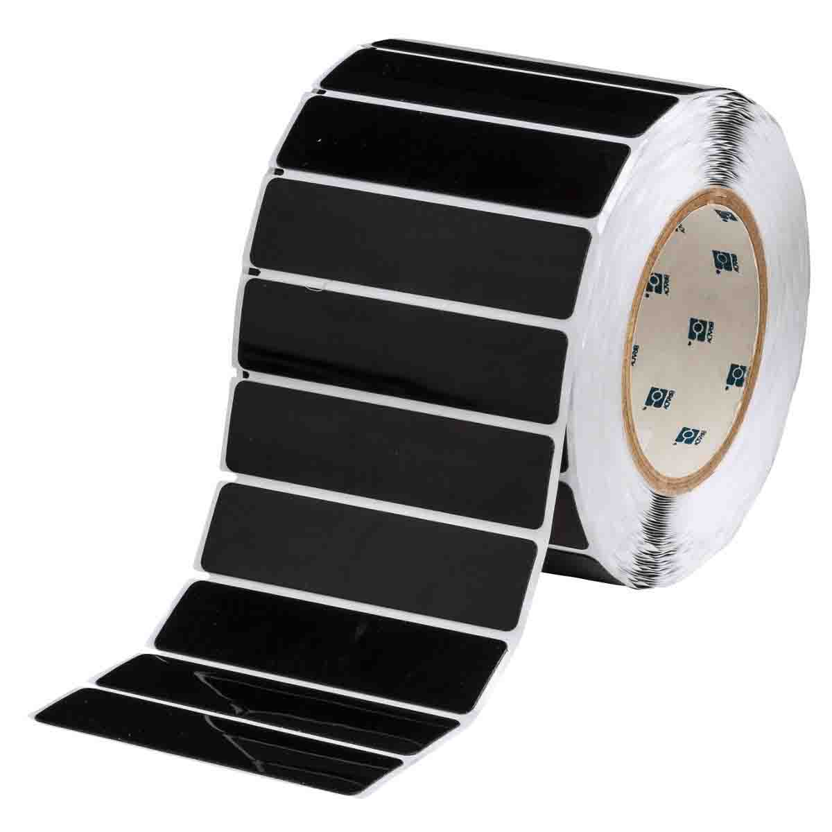 THTEP-174-593-.5BK Label Polyester 1in x 4in BK 500/RL