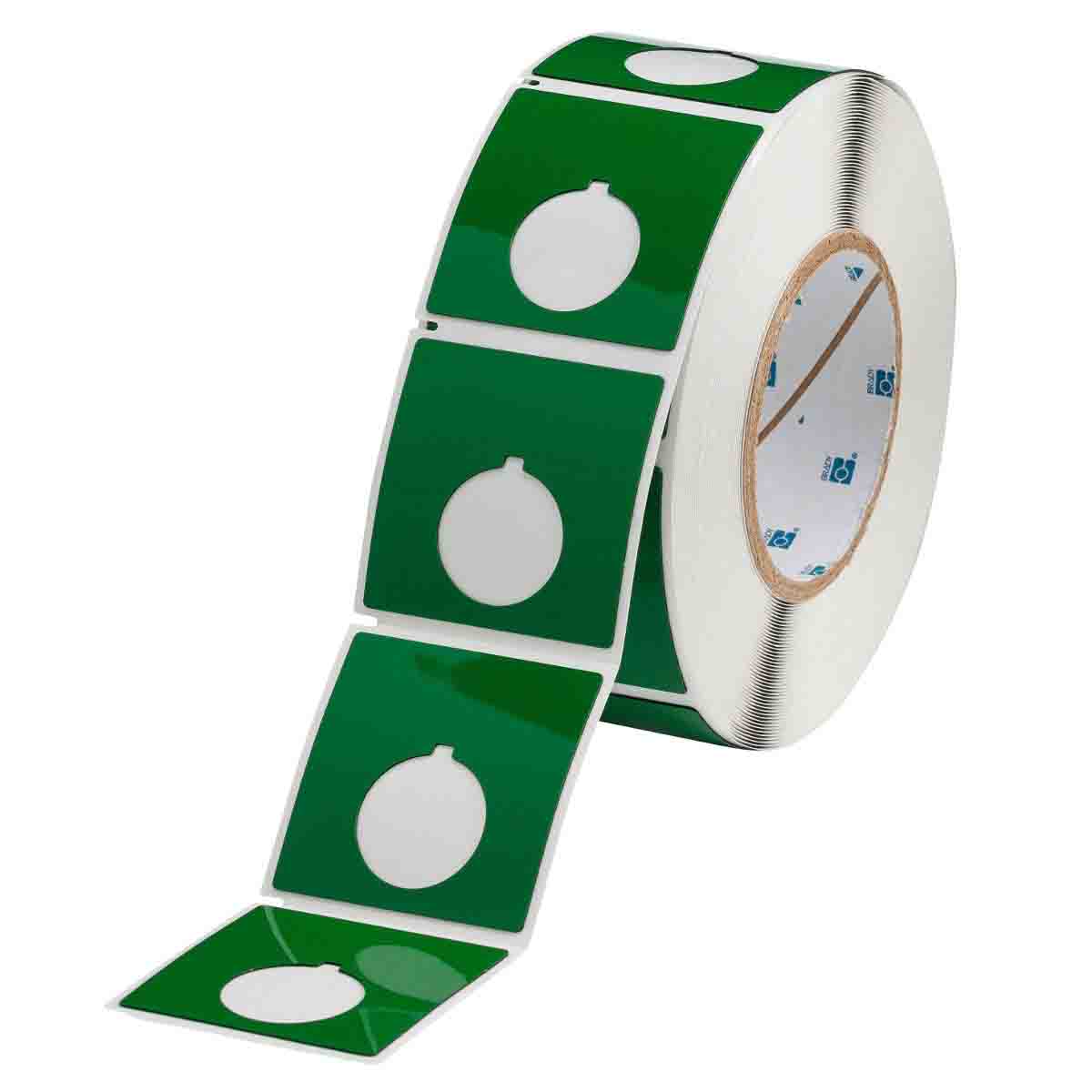 THTEP170-593-.25GN Label Polyester 2.4in x 2.4in GN 250/RL