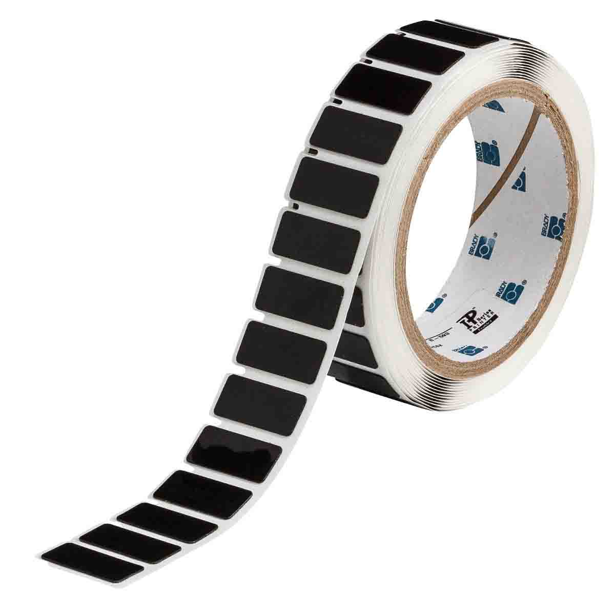 THTEP171-593-.25BK Label Polyester 0.49in x 1.6in BK 250/RL