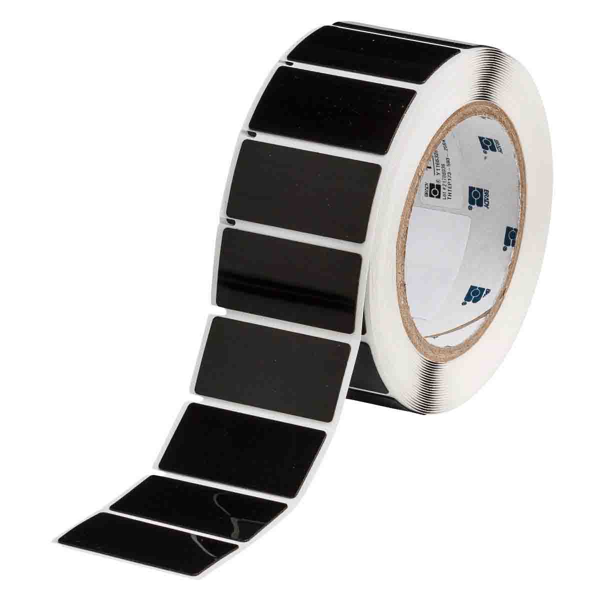 THTEP173-593-.25BK Label Polyester 1in x 2in BK 250/RL