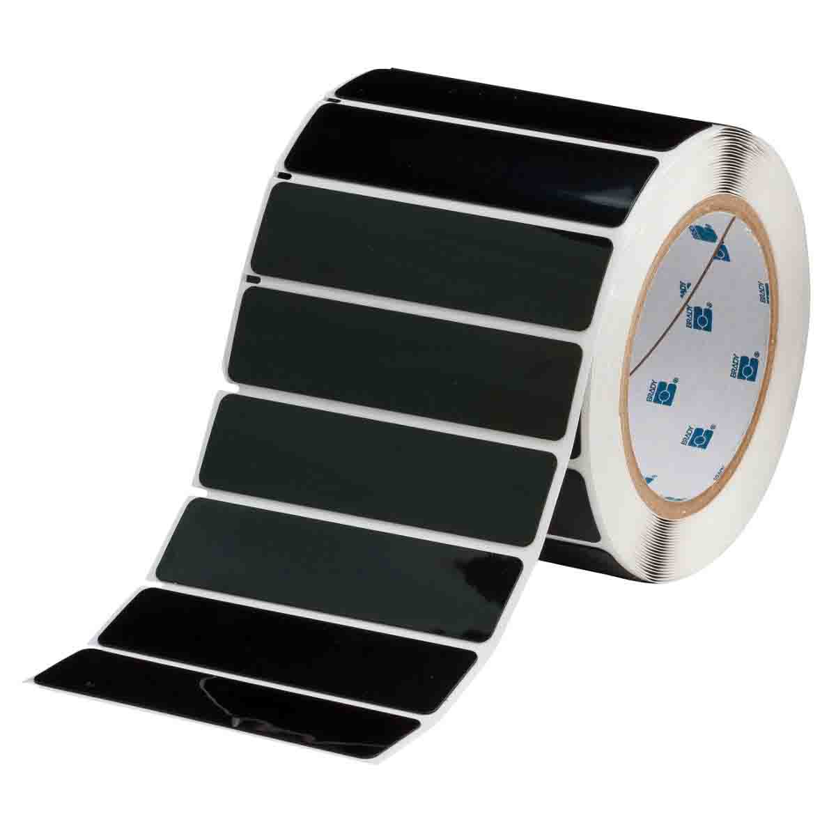 THTEP174-593-.25BK Label Polyester 1in x 4in BK 250/RL