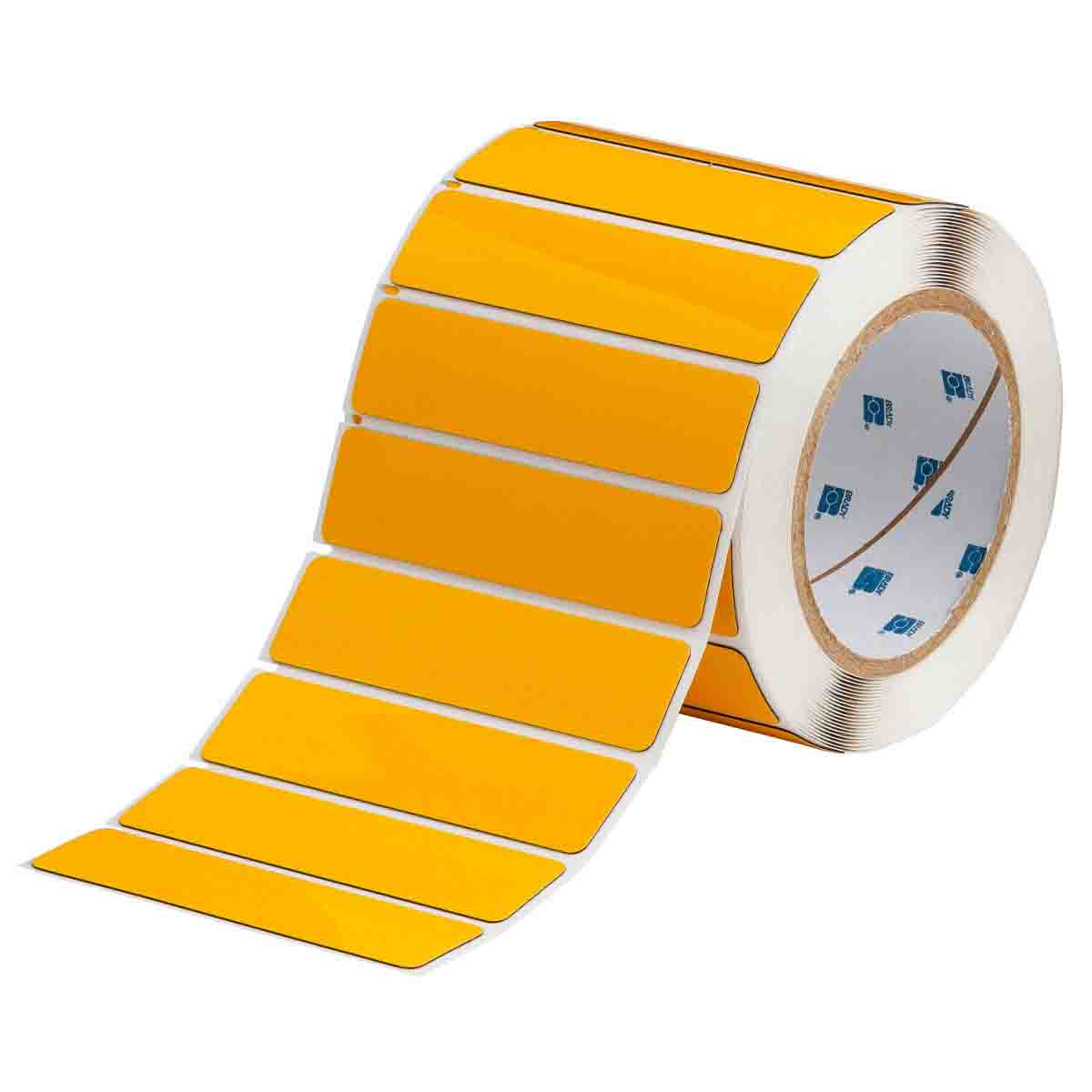 THTEP174-593-.25YL Label Polyester 1in x 4in YL 250/RL