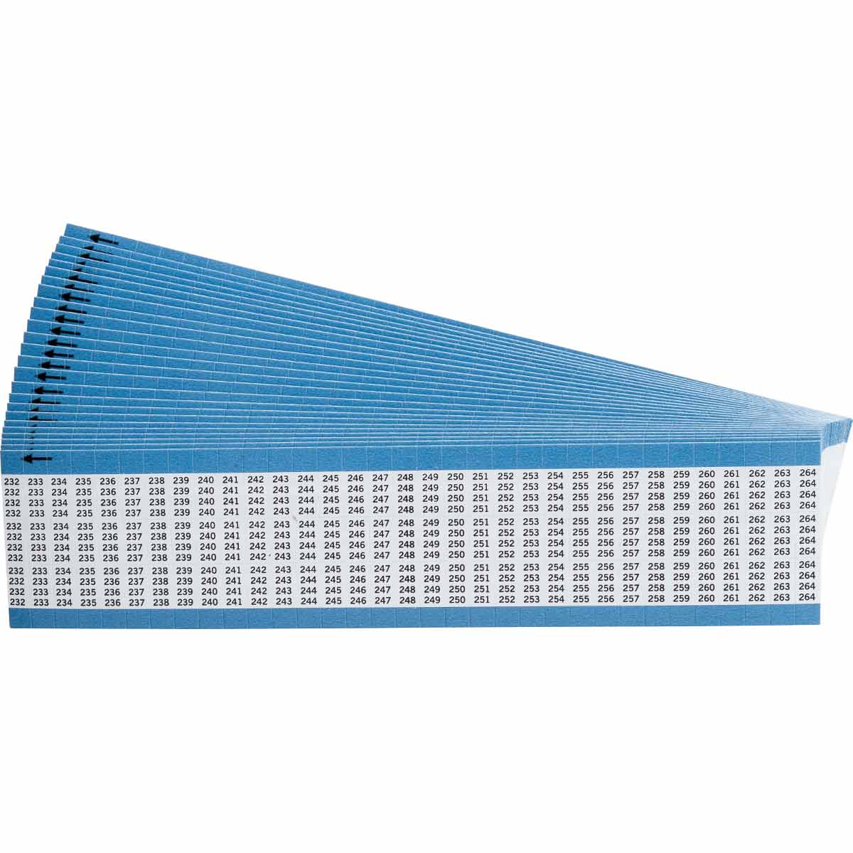 TMM-232-264-PK Wire Marker 0.5in H x 0.27in W, 232-264