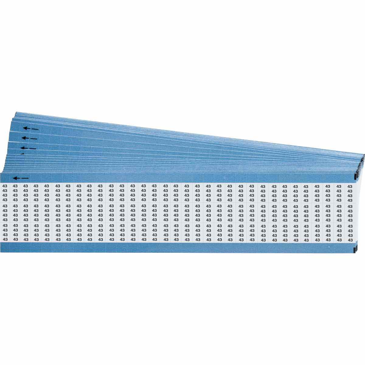 TMM-43-PK Wire Marker 0.5in H x 0.18in W, 43