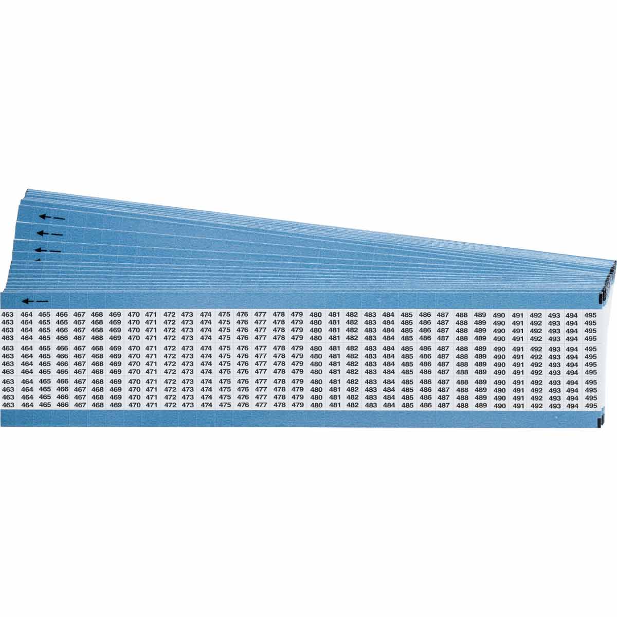 TMM-463-495-PK Wire Marker 0.5in H x 0.27in W, 463-495