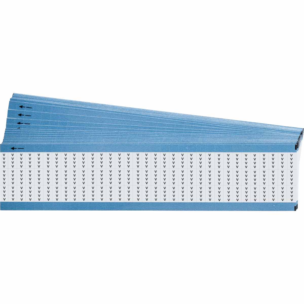 TMM-V-PK Wire Marker 0.5in H x 0.18in W, V