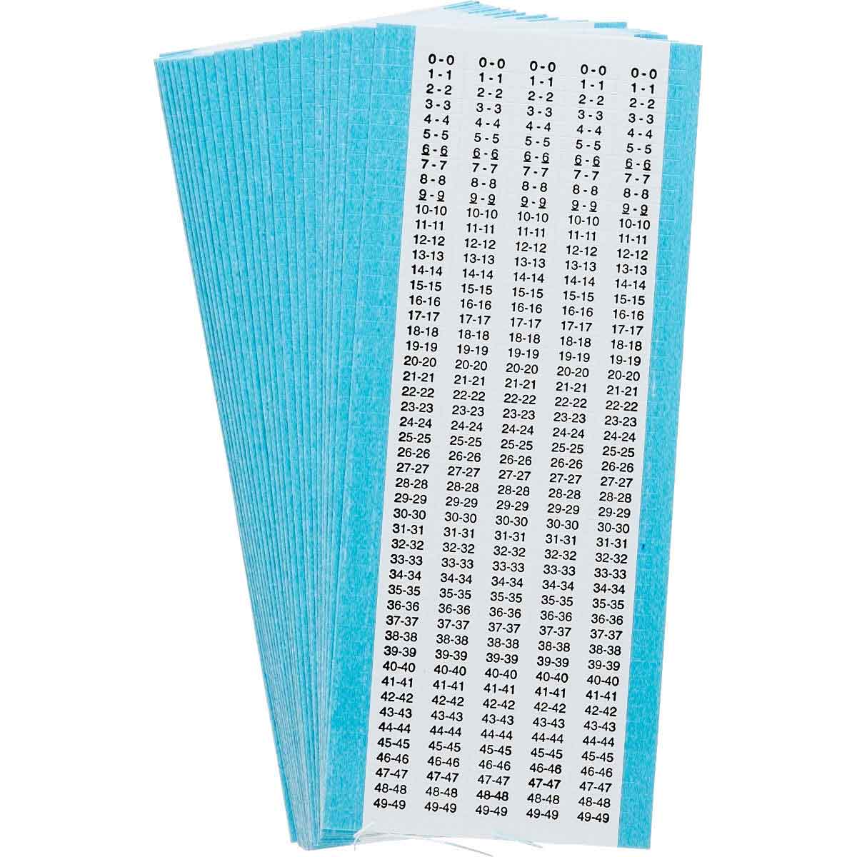 TMXM-0-49-PK Wire Marker 0.094in H x 0.31in W 0-49