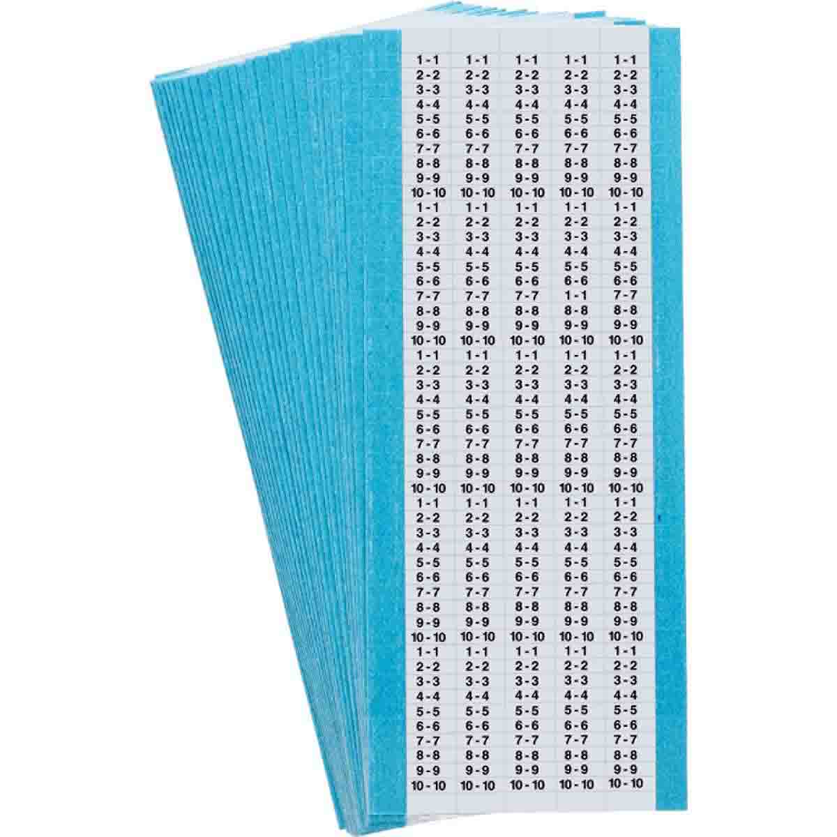 TMXM-1-10-PK Wire Marker 0.094in H x 0.31in W 1-10