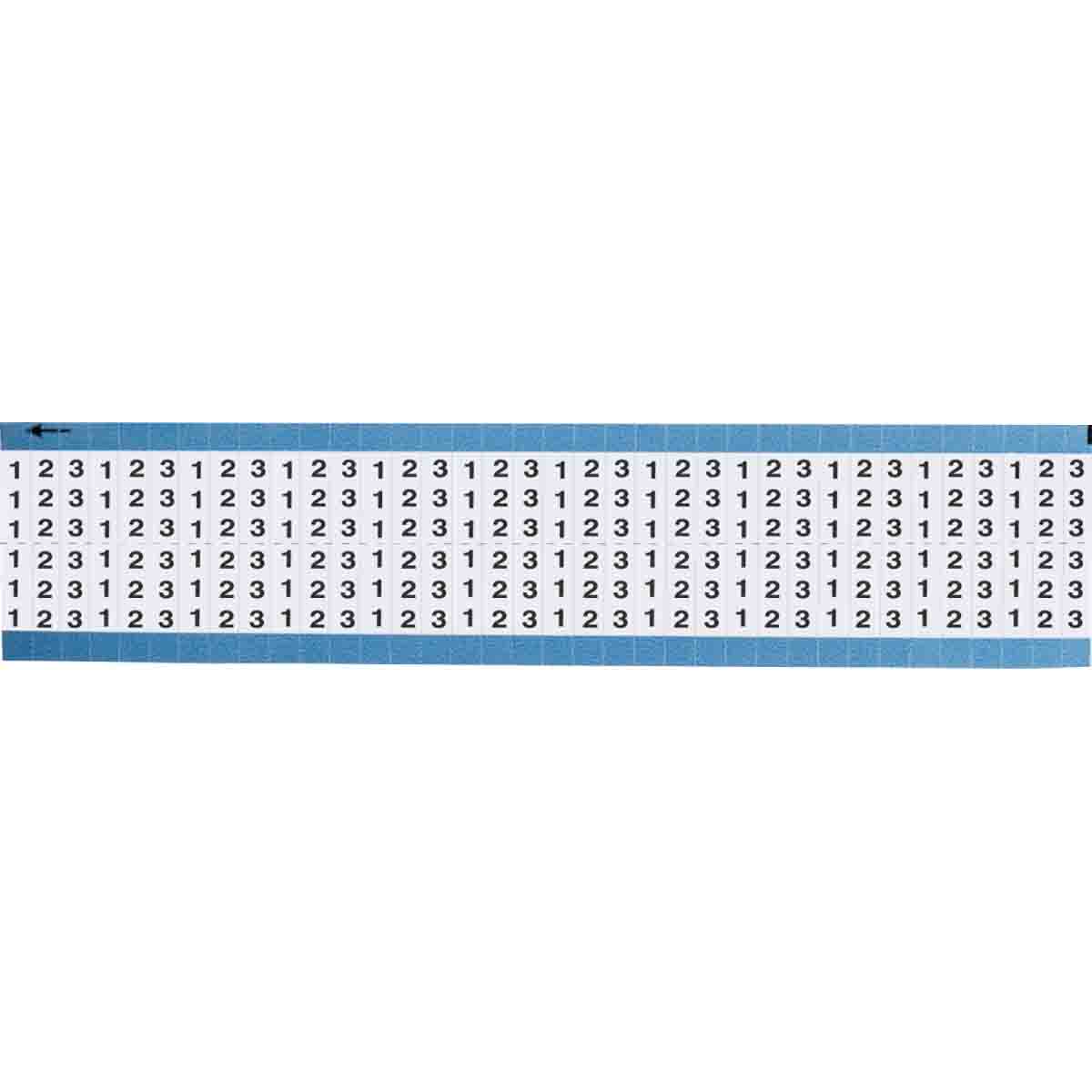 TWM-1-3-SC-PK Wire Marker 0.75in H x 0.25in W, 1 to 3