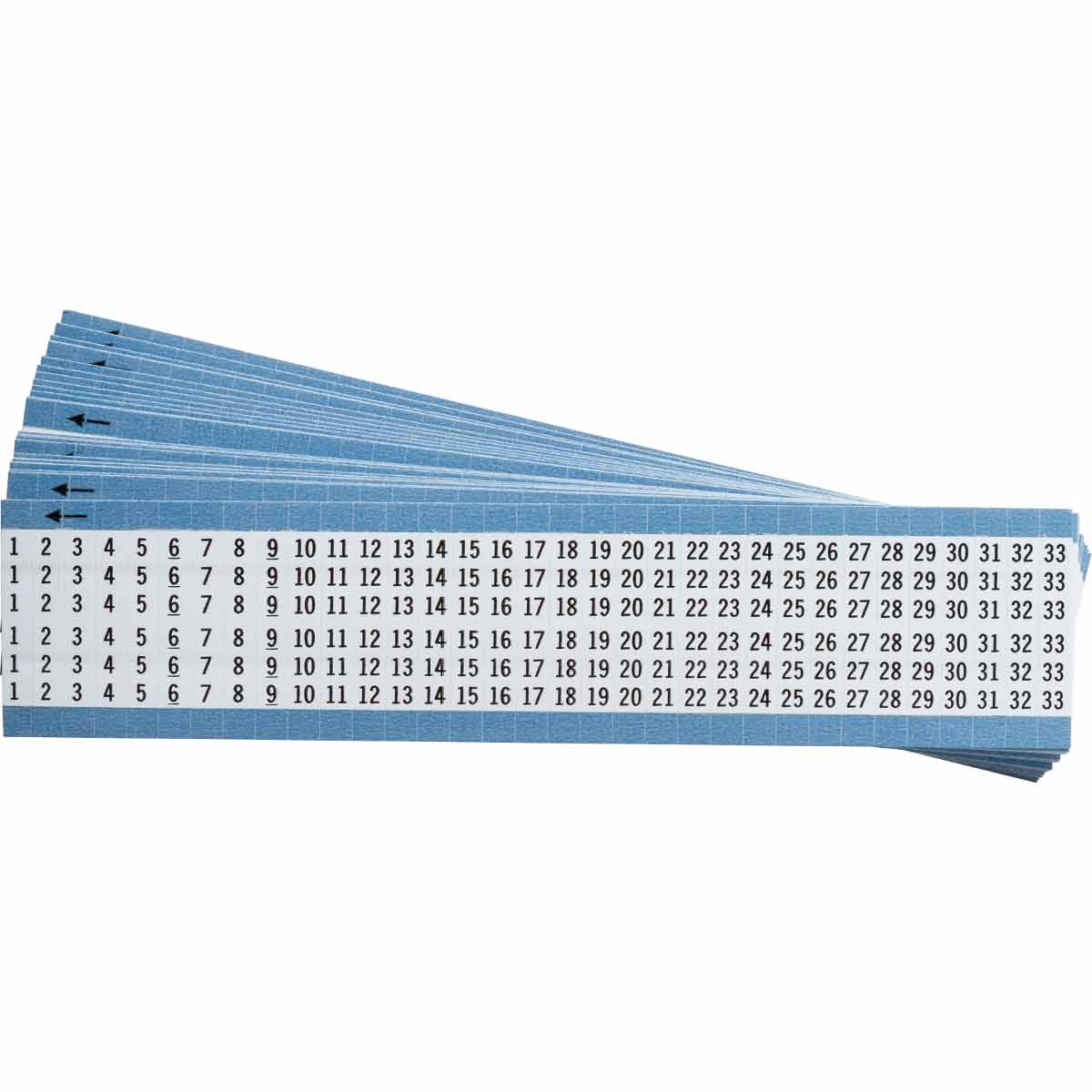 TWM-1-33-PK Wire Marker 1.5in H x 0.34in W, 1 to 33
