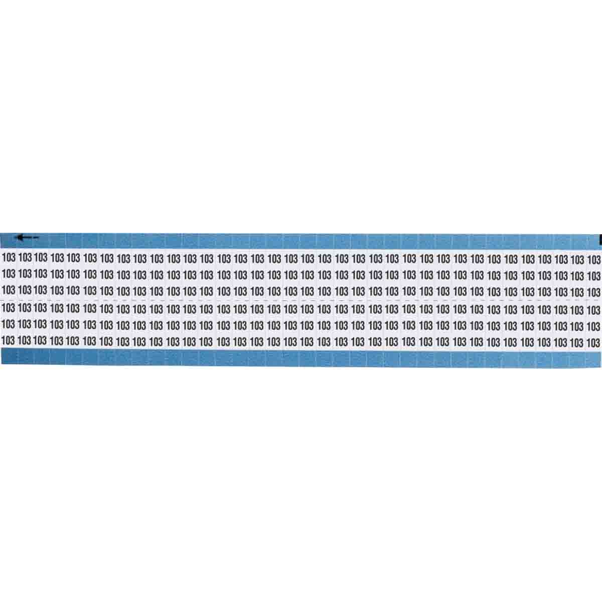 TWM-103-SC-PK Wire Marker 0.75in H x 0.36in W, 103