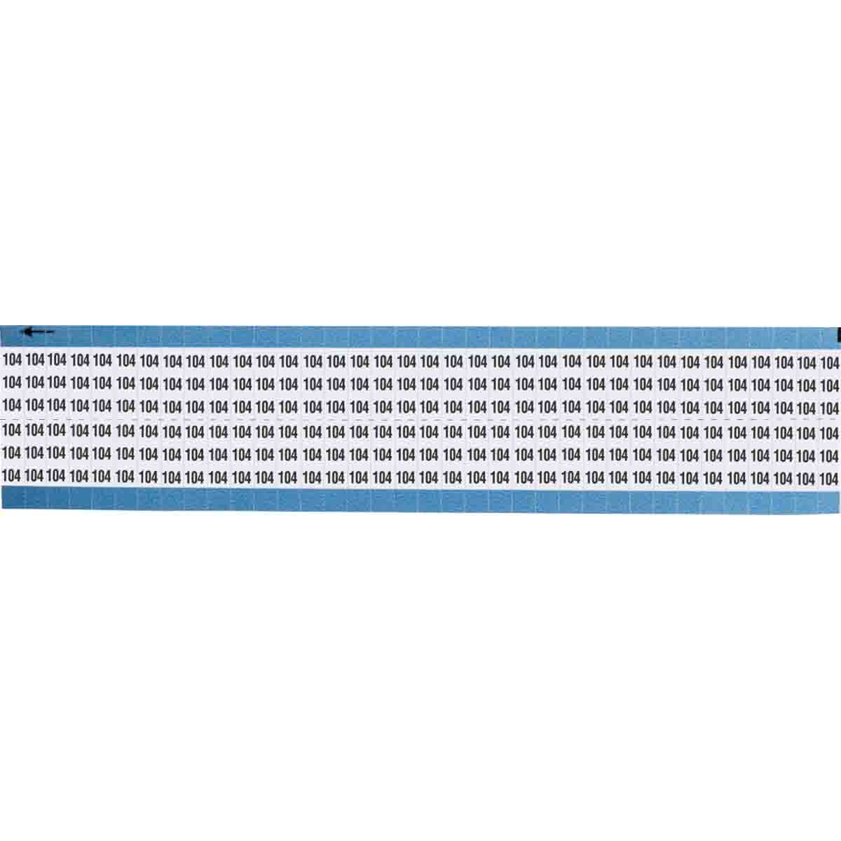 TWM-104-SC-PK Wire Marker 0.75in H x 0.36in W, 104
