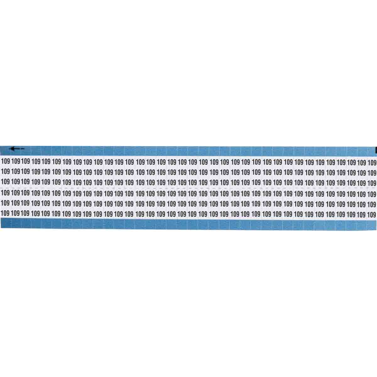 TWM-109-SC-PK Wire Marker 0.75in H x 0.36in W, 109