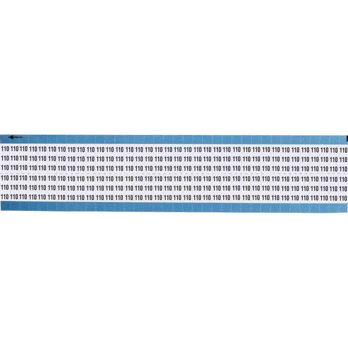 TWM-110-SC-PK Wire Marker 0.75in H x 0.36in W, 110