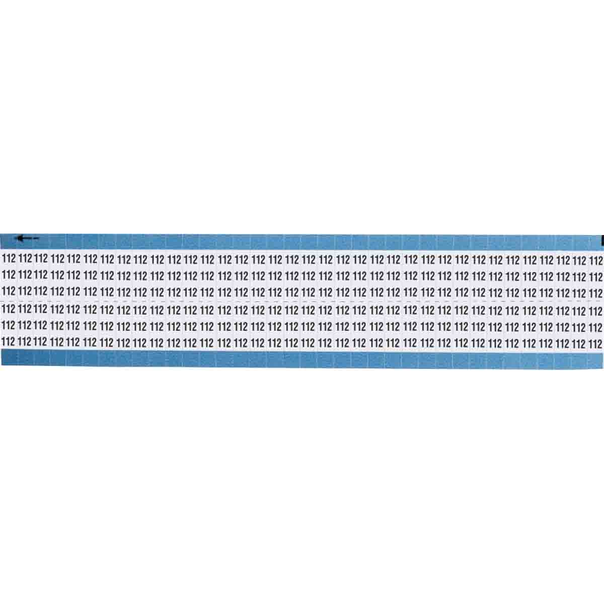 TWM-112-SC-PK Wire Marker 0.75in H x 0.36in W, 112