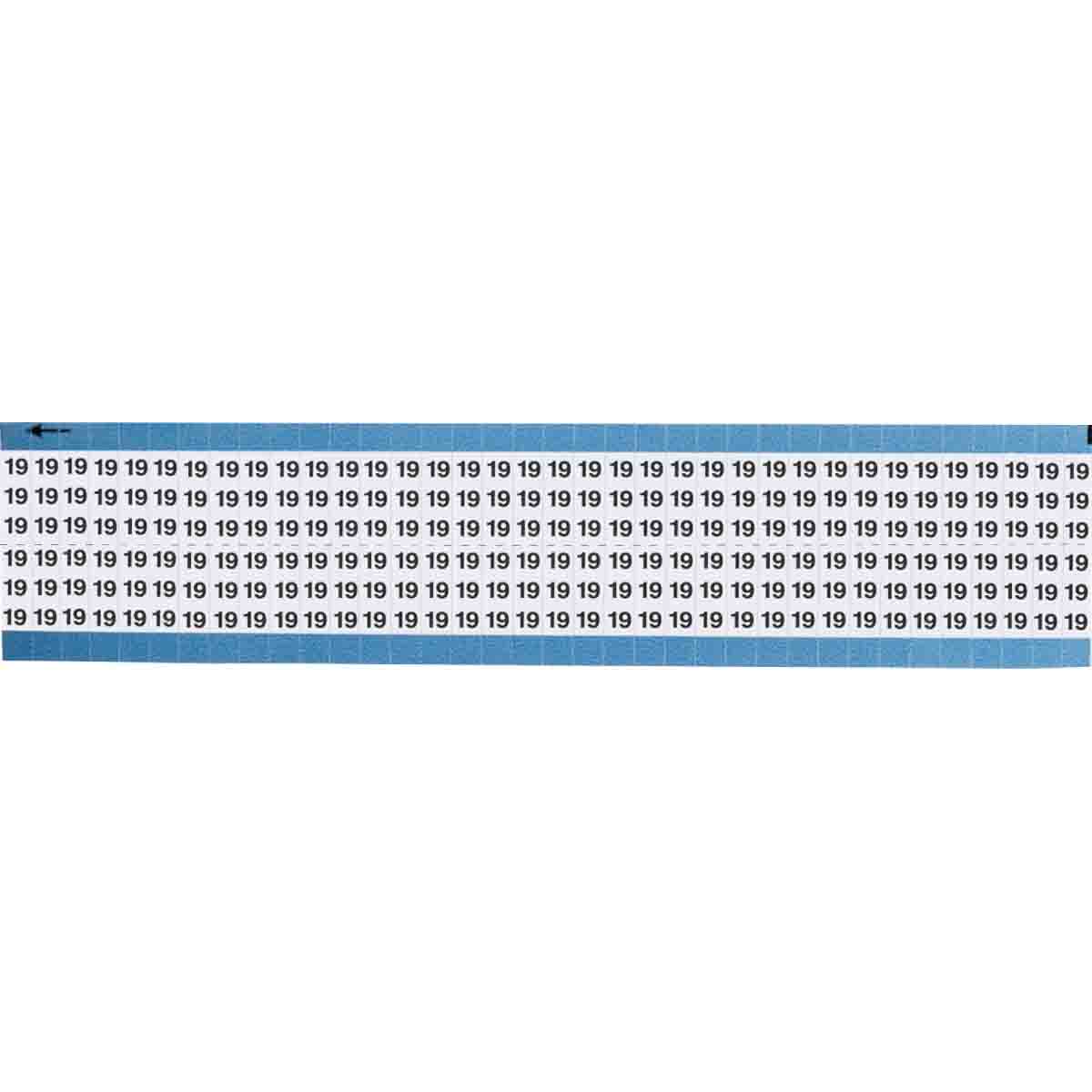 TWM-19-SC-PK Wire Marker 0.75in H x 0.25in W, 19
